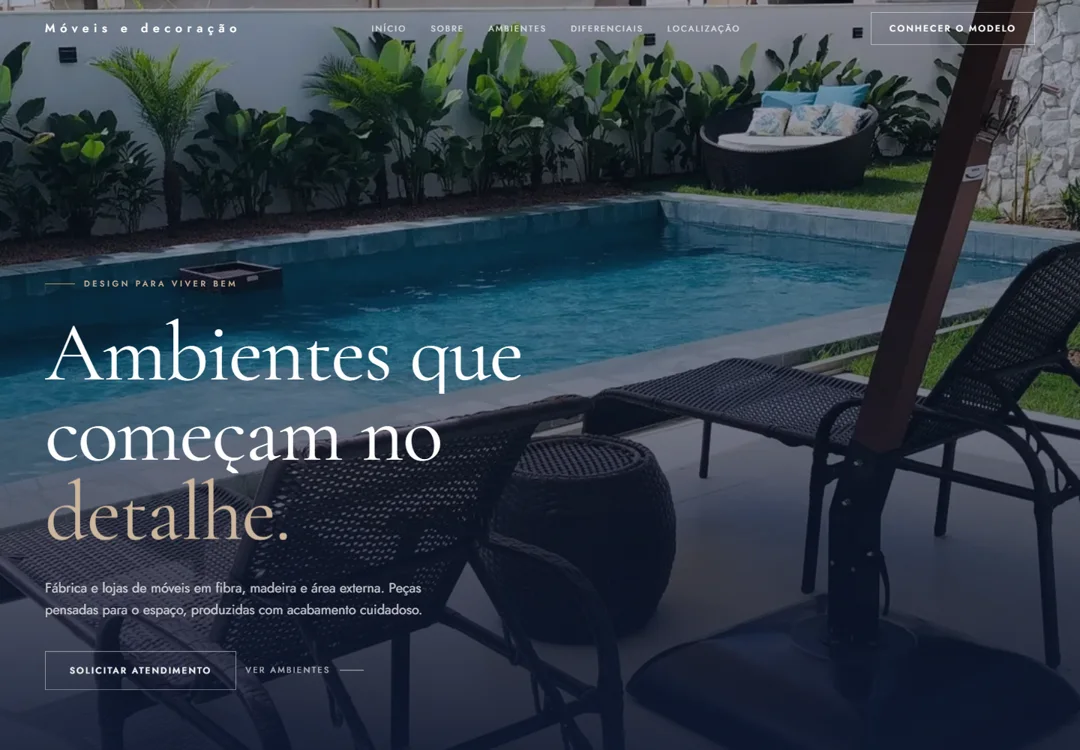 Estudo visual de área externa